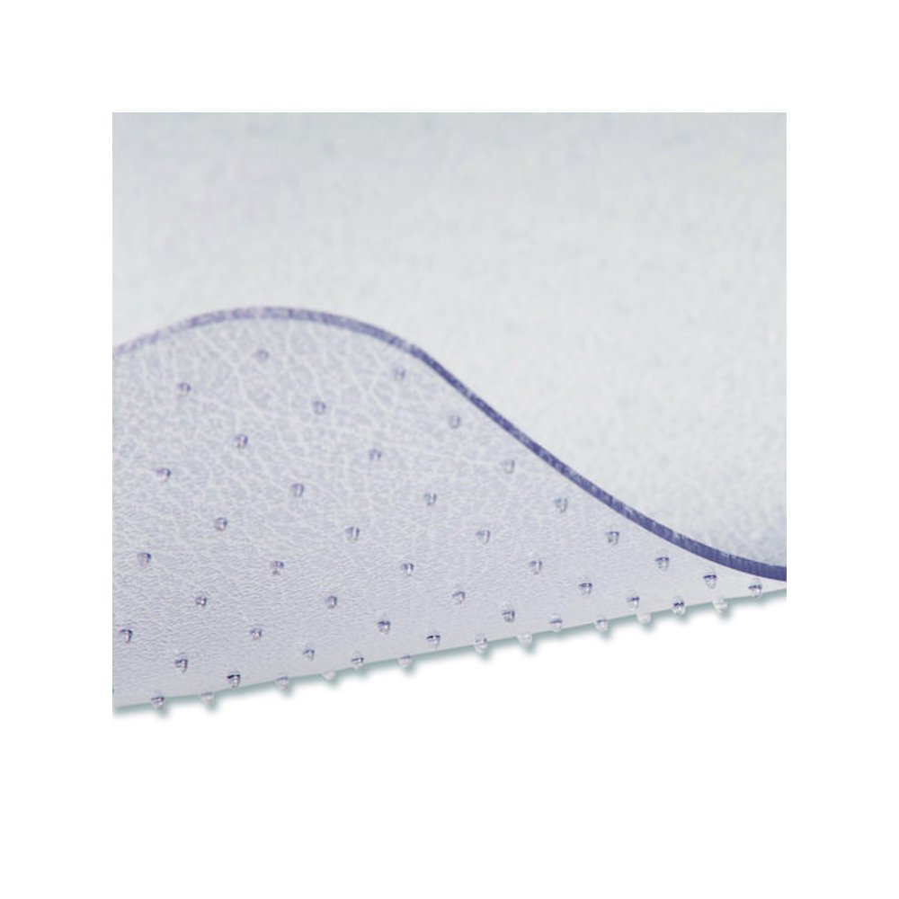 OceanMat Carpet Chair Mat for Flat Pile Carpeted Floors, Rectangular with Lip, Straight Edges, 45" x 53", Clear. Picture 5