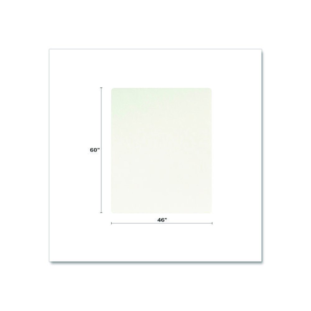 OceanMat Hard Floor Chair Mat for Hard Floors, Rectangular, Straight Edges, 46" x 60", Clear. Picture 4
