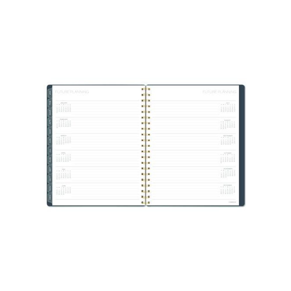 Hera Weekly Monthly Planner, Wavy Lines, 11 x 8.5, Black/Gold Cover, 12-Month (Jan to Dec): 2026. Picture 7