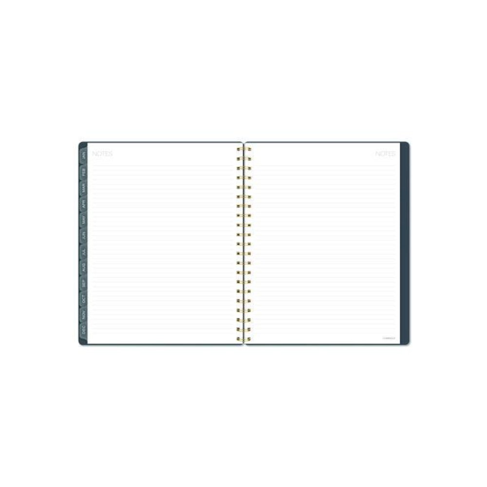 Hera Weekly Monthly Planner, Wavy Lines, 11 x 8.5, Black/Gold Cover, 12-Month (Jan to Dec): 2026. Picture 6