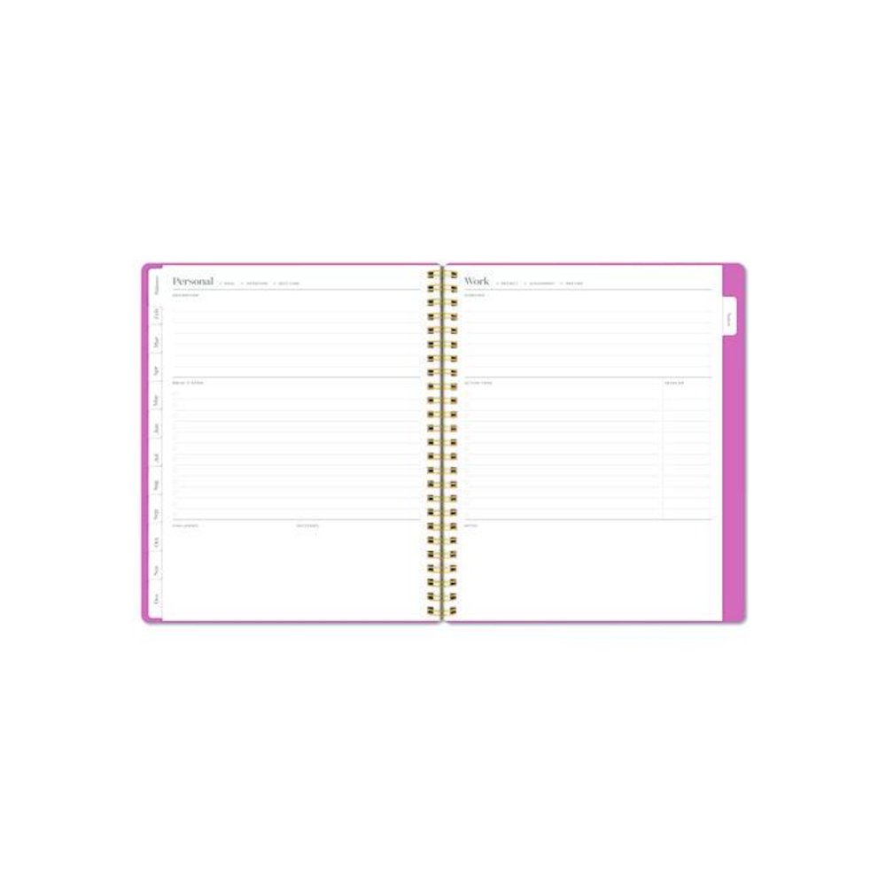 WorkStyle Weekly/Monthly Planner, 8.75 x 7.75, Pink Cover, 12-Month (Jan to Dec): 2026. Picture 6