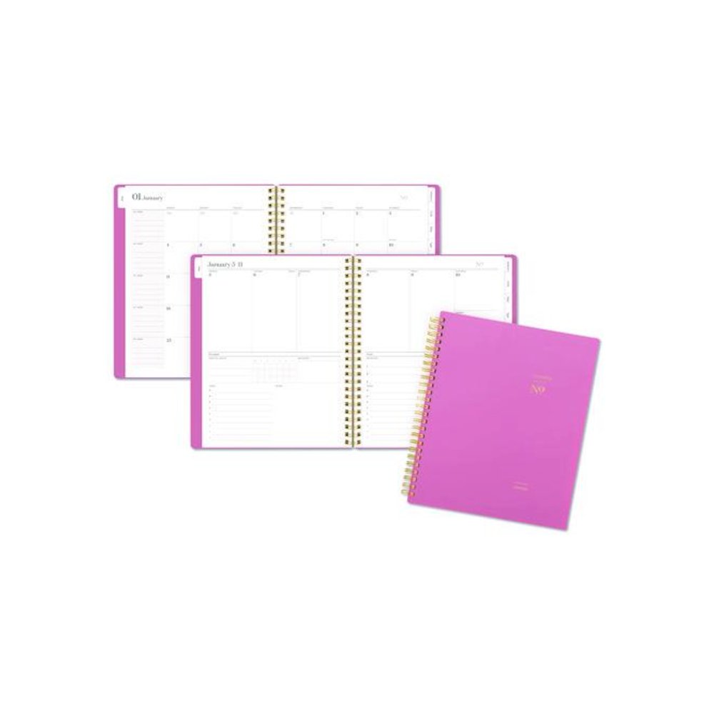 WorkStyle Weekly/Monthly Planner, 8.75 x 7.75, Pink Cover, 12-Month (Jan to Dec): 2026. Picture 1