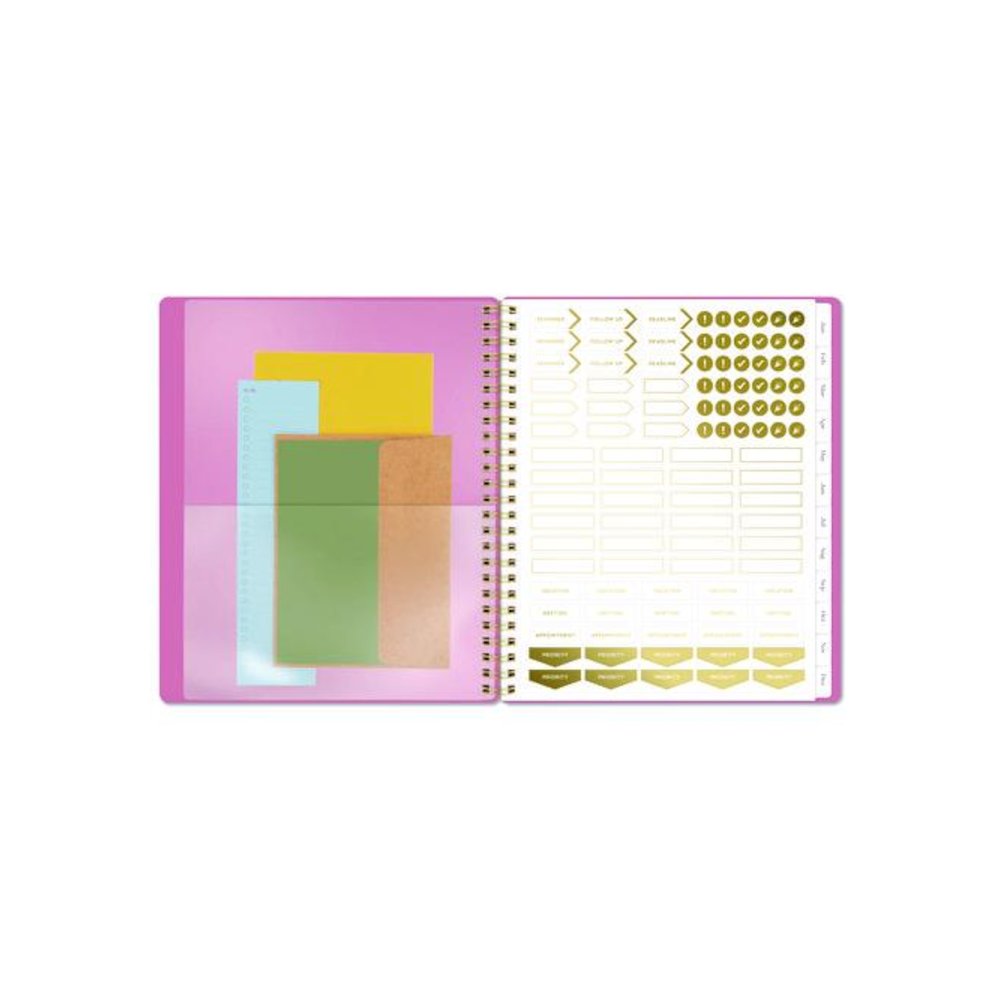 WorkStyle Weekly/Monthly Planner, 8.75 x 7.75, Pink Cover, 12-Month (Jan to Dec): 2026. Picture 5