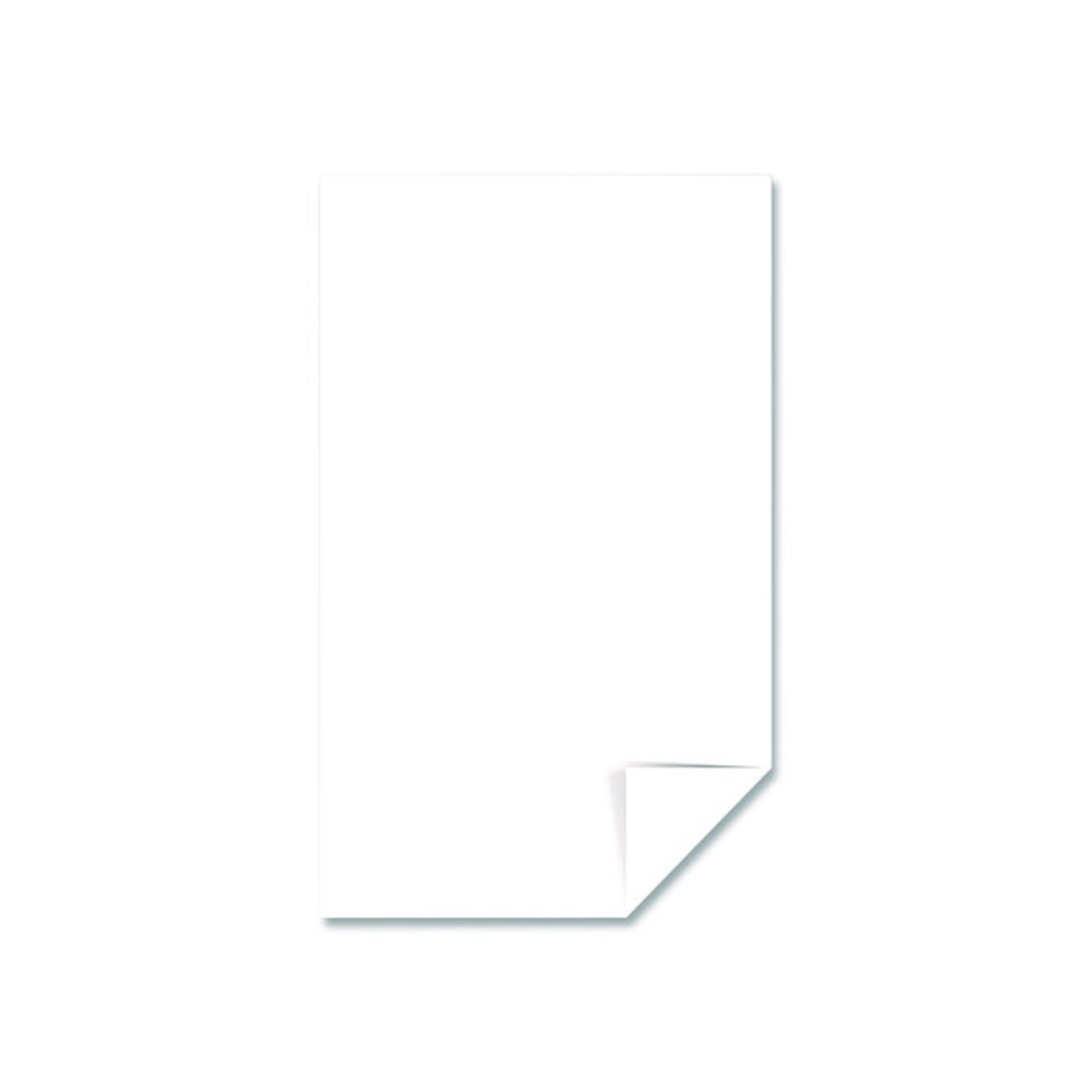Color Cardstock, 65 lb Cover Weight, 8.5 x 14, Bright White, 125/Pack. Picture 2