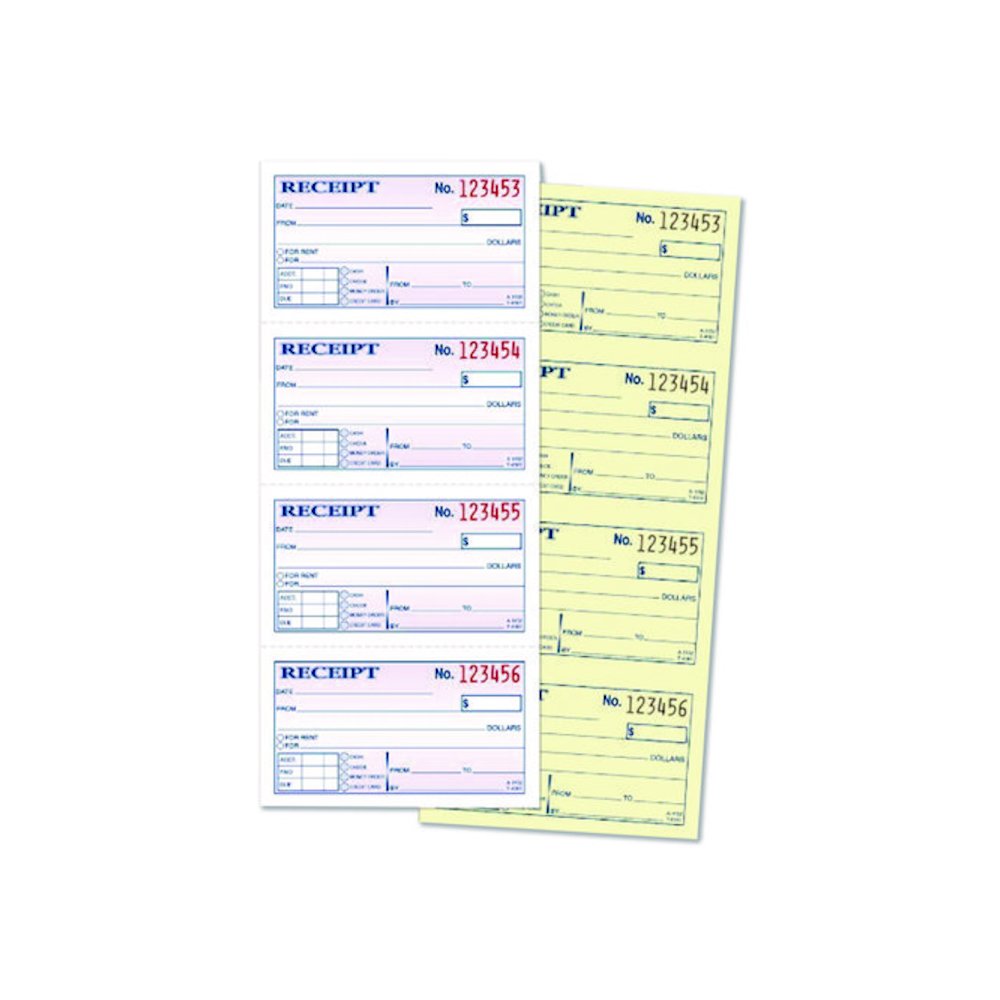Money/Rent Receipt Book, Two-Part Carbonless, 4.75 x 2.75, 200 Forms Total. Picture 3