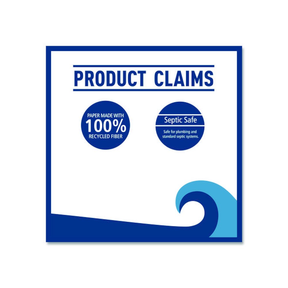 Two-Ply Toilet Tissue, Standard, Septic Safe, White, 4 x 3, 500 Sheets/Roll, 96 Rolls/Carton. Picture 7