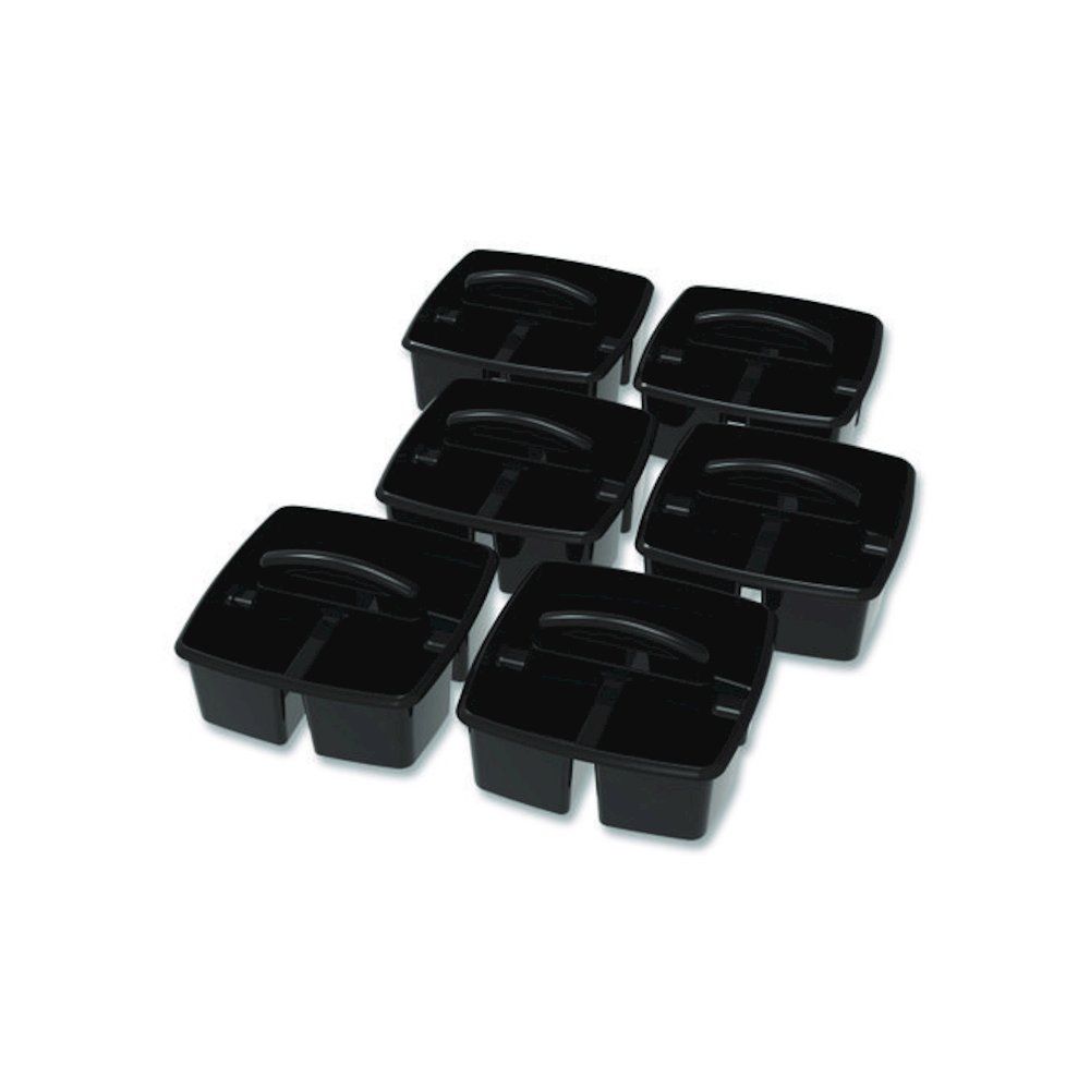 Small Caddy, 9.25 x 9.25 x 12, Black, 6/Pack. Picture 2