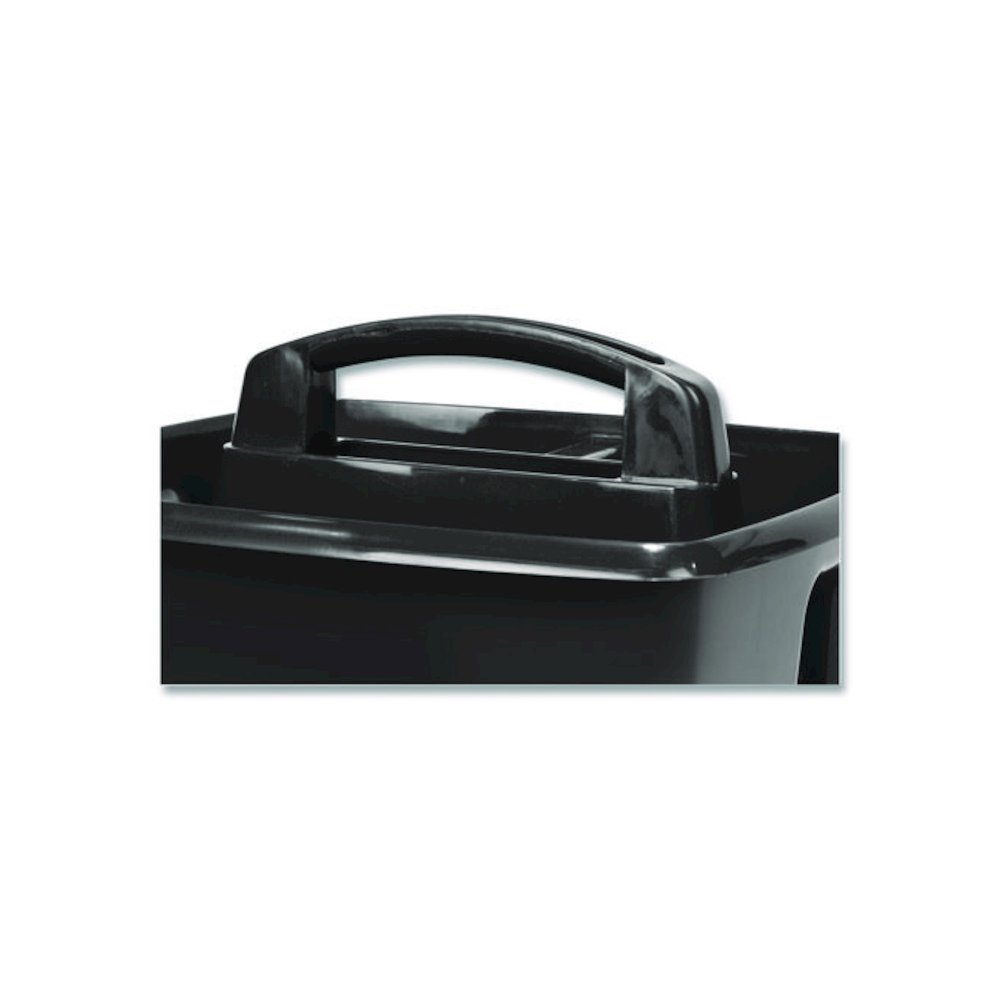 Small Caddy, 9.25 x 9.25 x 12, Black, 6/Pack. Picture 5