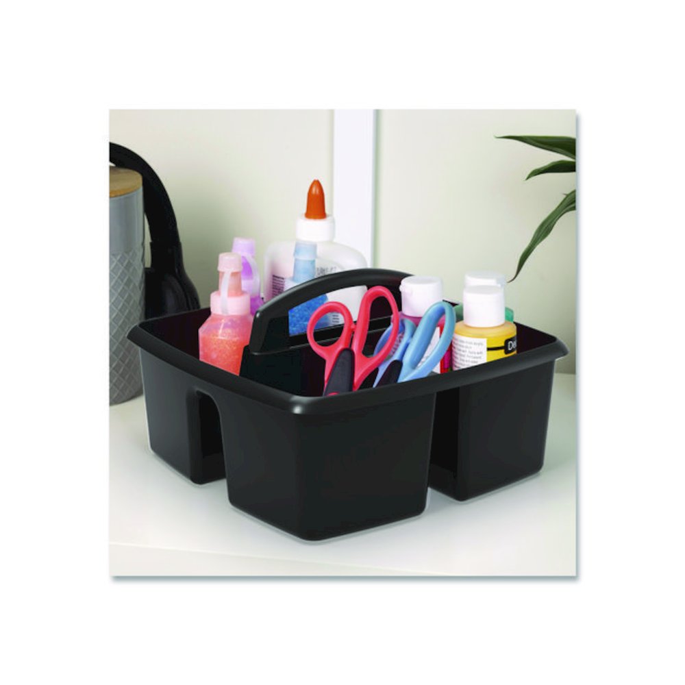 Small Caddy, 9.25 x 9.25 x 12, Black, 6/Pack. Picture 4