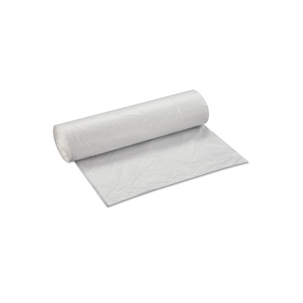 High-Density Commercial Can Liner Value Pack, 45 gal, 12 mic, 40" x 46", Clear, Interleaved Roll, 25 Bags/Roll, 10 Rolls/CT. Picture 2