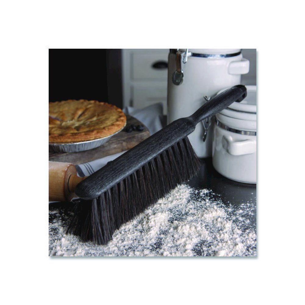 Counter/Radiator Brush, Black Horsehair Blend Bristles, 8" Brush, 5" Black Handle. Picture 5