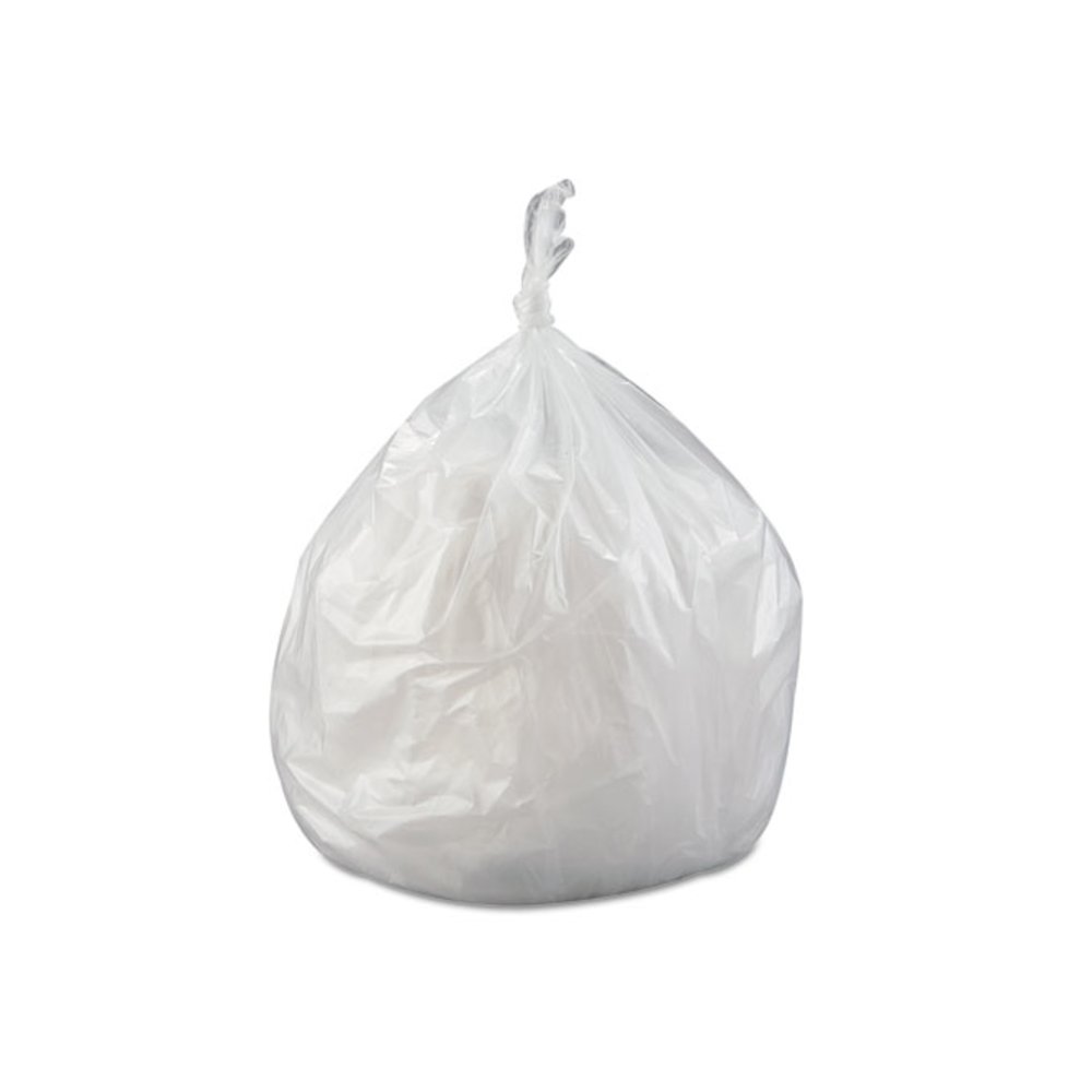 High-Density Commercial Can Liner Value Pack, 45 gal, 12 mic, 40" x 46", Clear, Interleaved Roll, 25 Bags/Roll, 10 Rolls/CT. Picture 3
