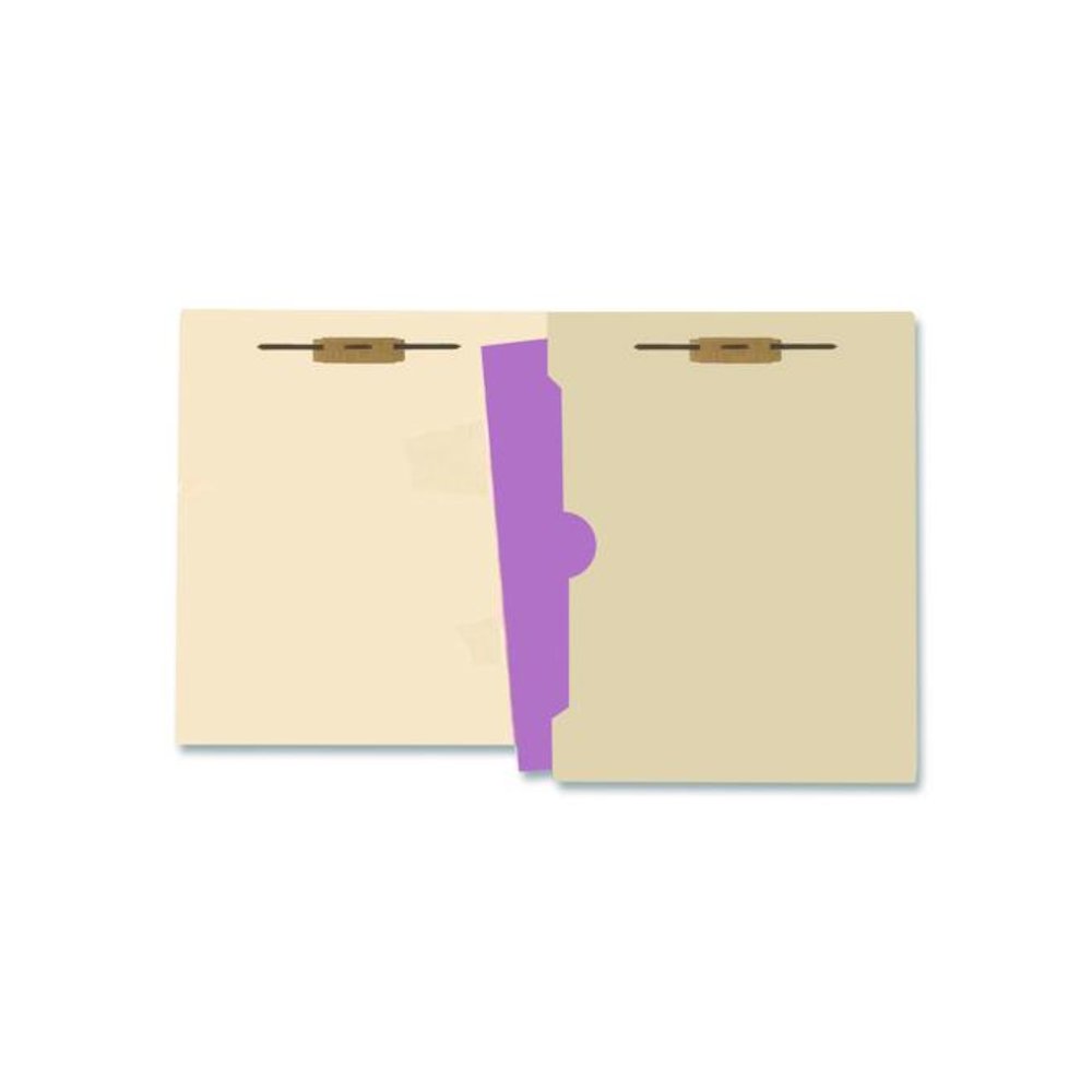 Heavy-Duty Top Tab Fastener Folders, 1/3-Cut Tab: Assorted, Expands 0.75", 2 Fasteners, Letter Size, Manila, 50/Box. Picture 4