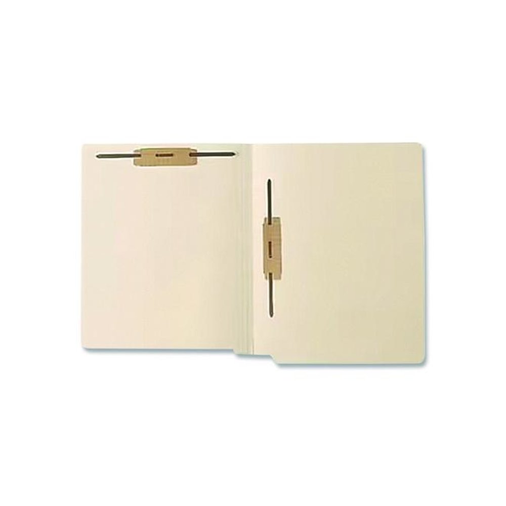 End Tab Fastener Folders, Straight Tab, Expands 0.75", 2 Vertical/Horizontal Fasteners, Letter Size, Manila, 250/Box. Picture 5