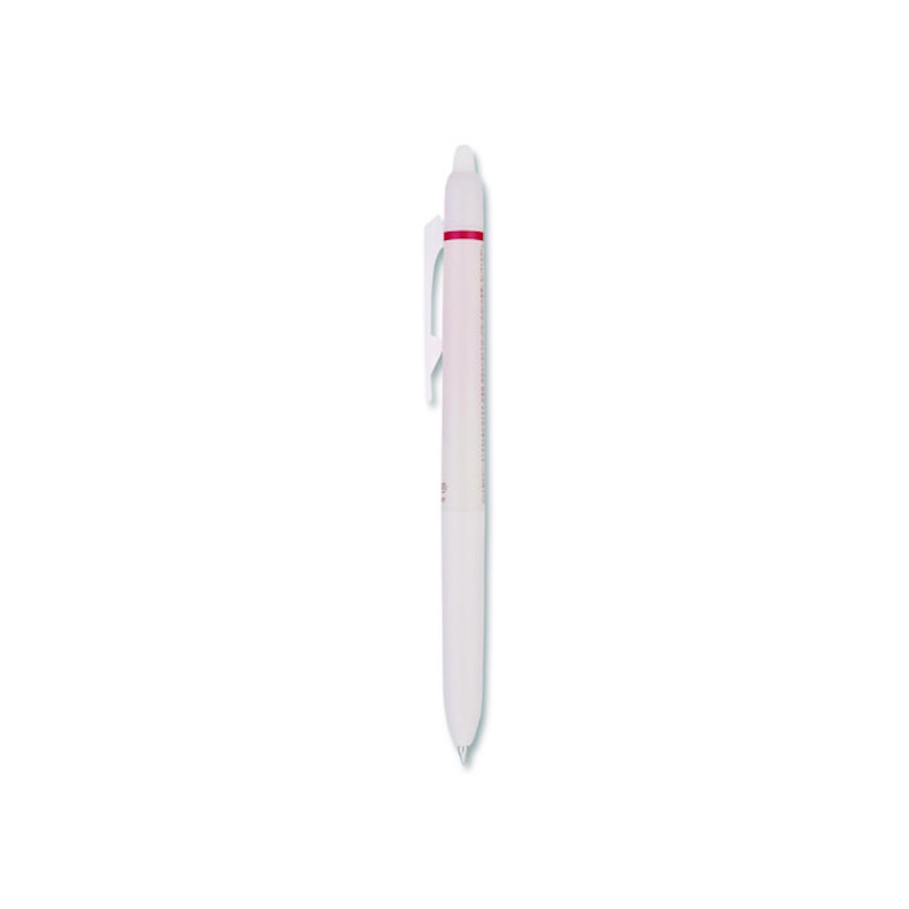 Frixion Waai Erasable Gel Pen, Retractable, Extra Fine 0.5 mm, Cherry Ink, Beige/Cherry Barrel, Dozen. Picture 4