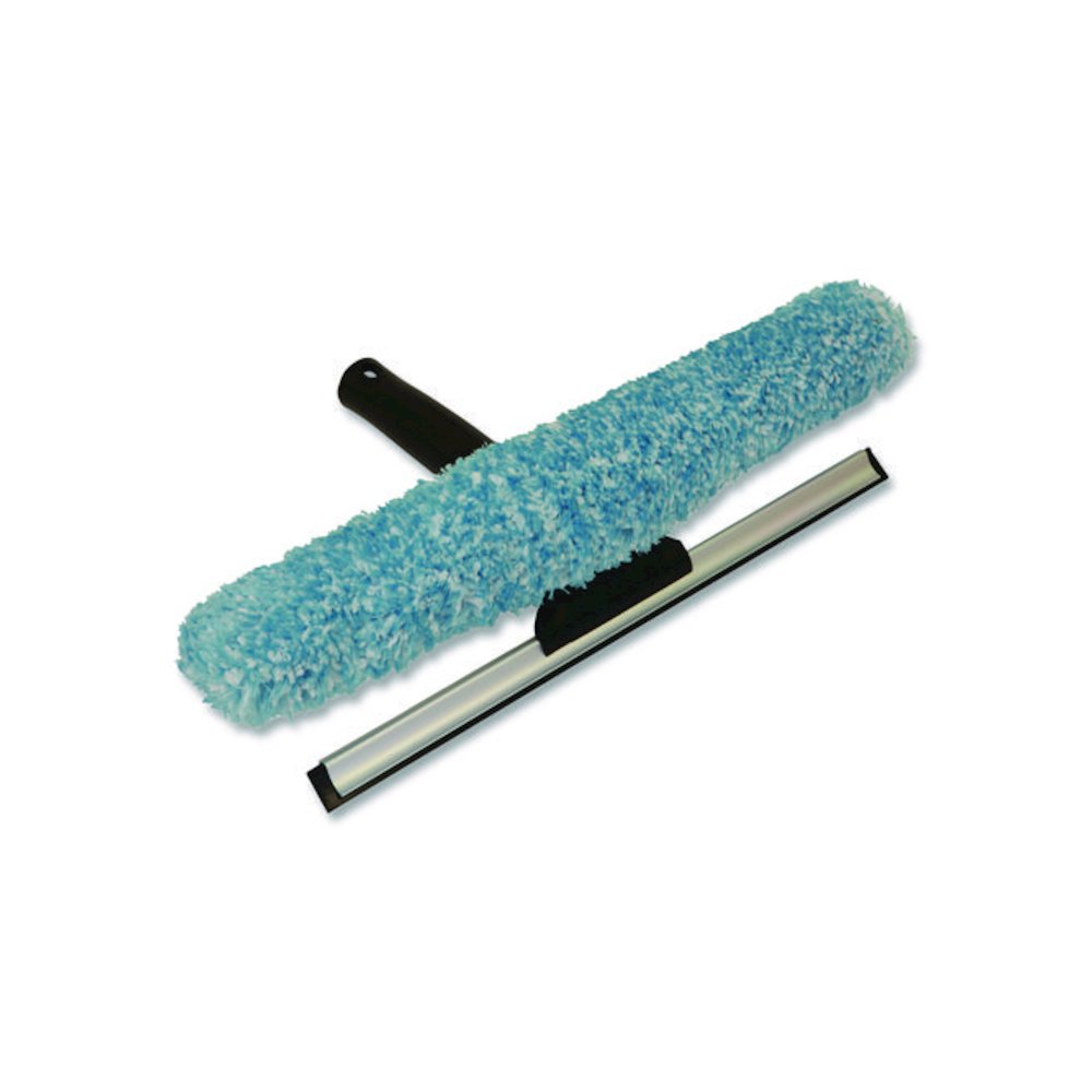 MaxiPlus Combo Window Washer and Squeegee, 12" Wide Blade, 8.5" Handle. Picture 1