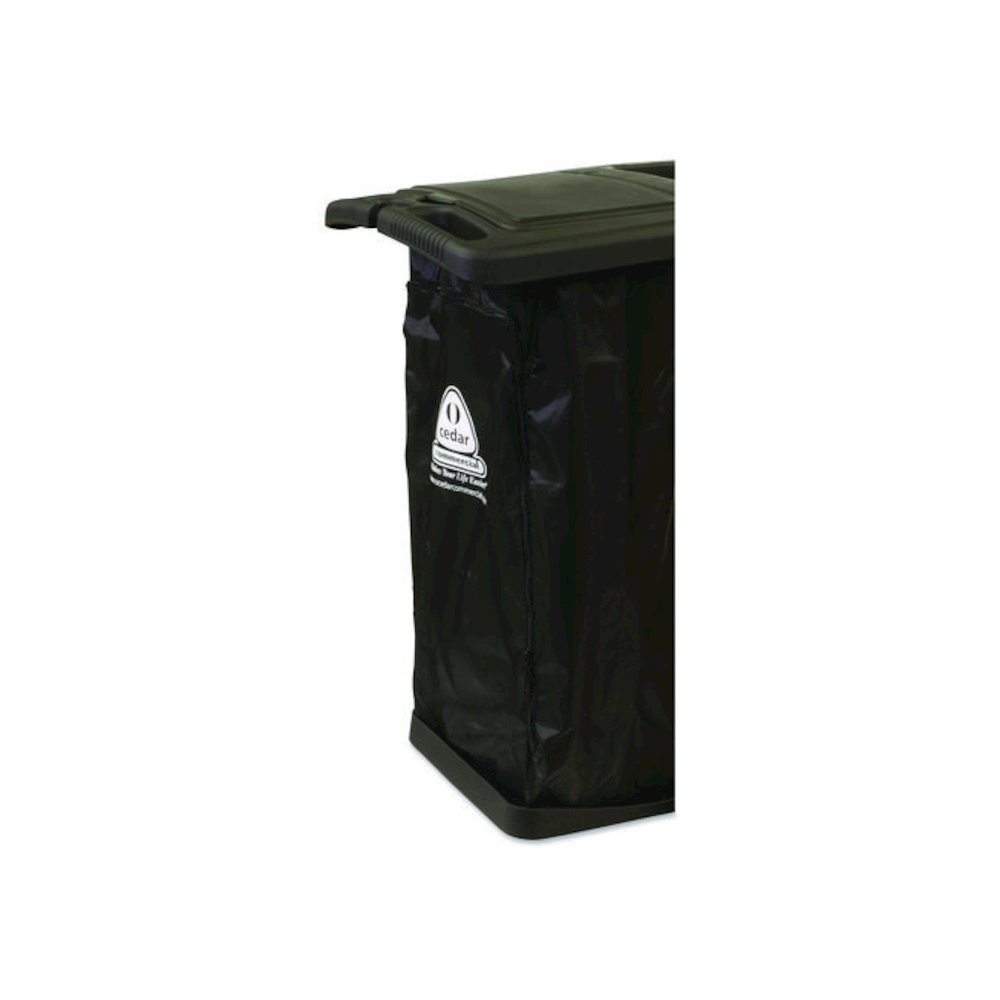 Premier Janitor Cart, 2 Shelves, Plastic, 18.25 x 44.5 x 38, Black. Picture 4