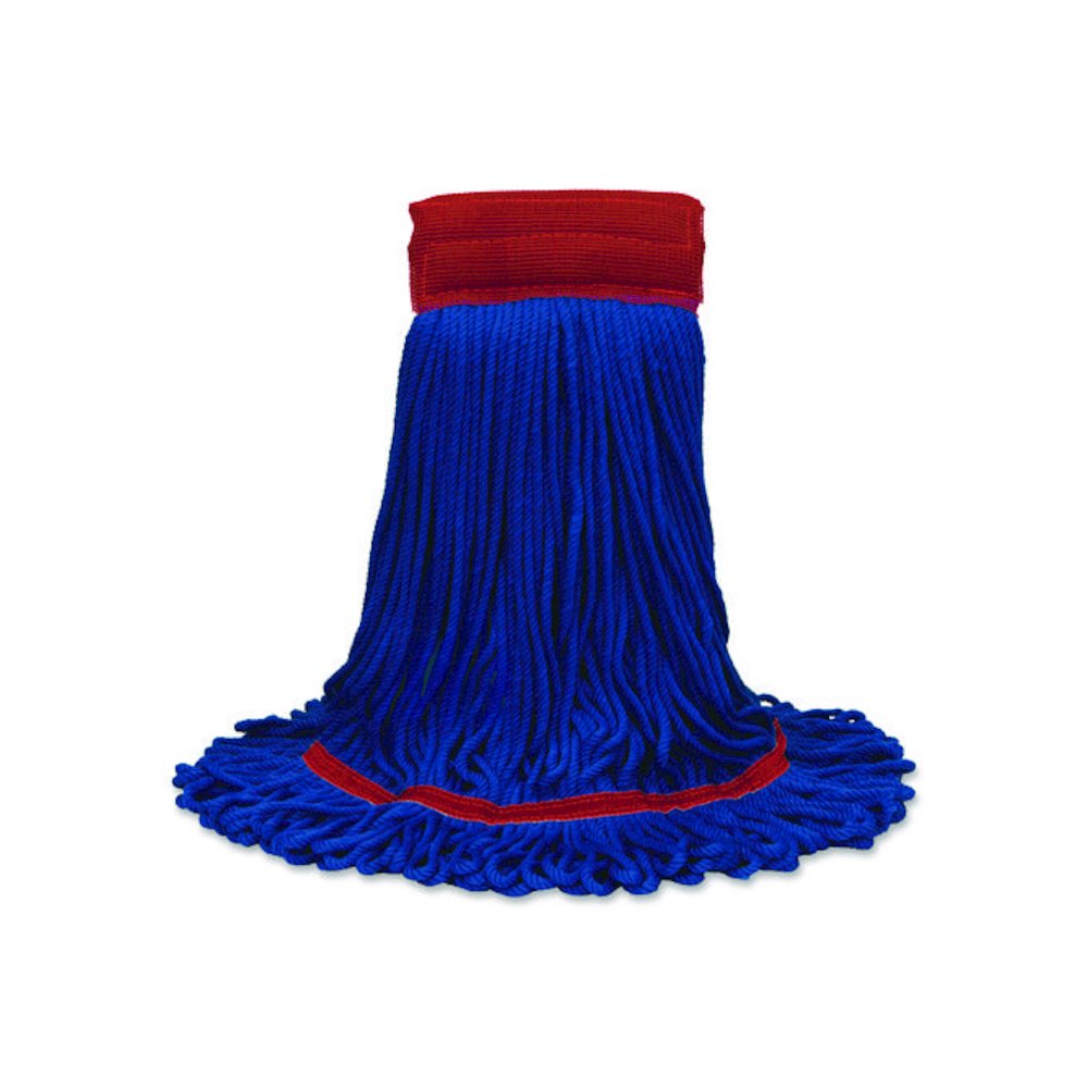 MaxiPlus Microfiber Loop-End Mop, Microfiber, 24 oz, Blue. Picture 1