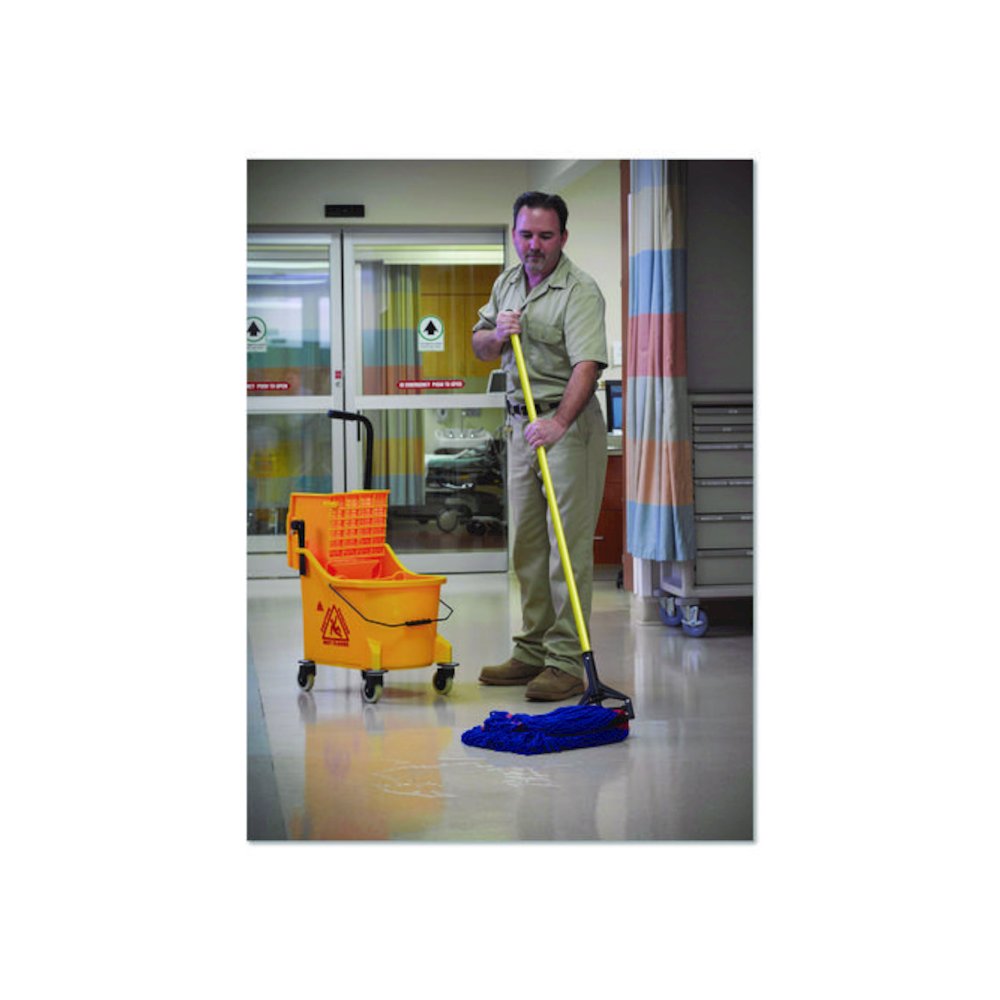 MaxiPlus Microfiber Loop-End Mop, Microfiber, 24 oz, Blue. Picture 4