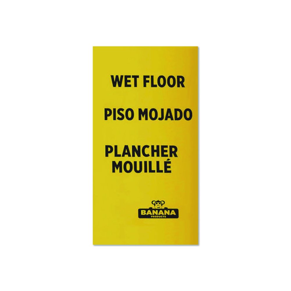 Banana Safety Sign, 13 x 12 x 24, Yellow/Black. Picture 3