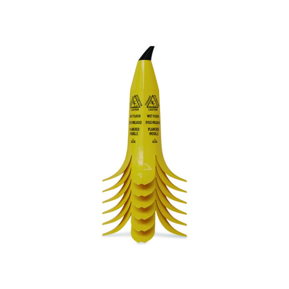 Banana Safety Sign, 13 x 12 x 24, Yellow/Black. Picture 2