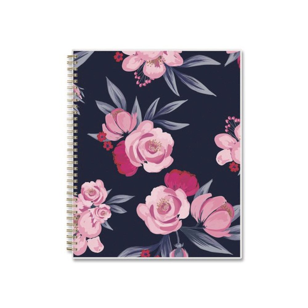 Mimi Pink Weekly/Monthly Planner, Floral Artwork, 11 x 8.5, Pink/Blue/Rose Cover, 12-Month (Jan to Dec): 2026. Picture 2