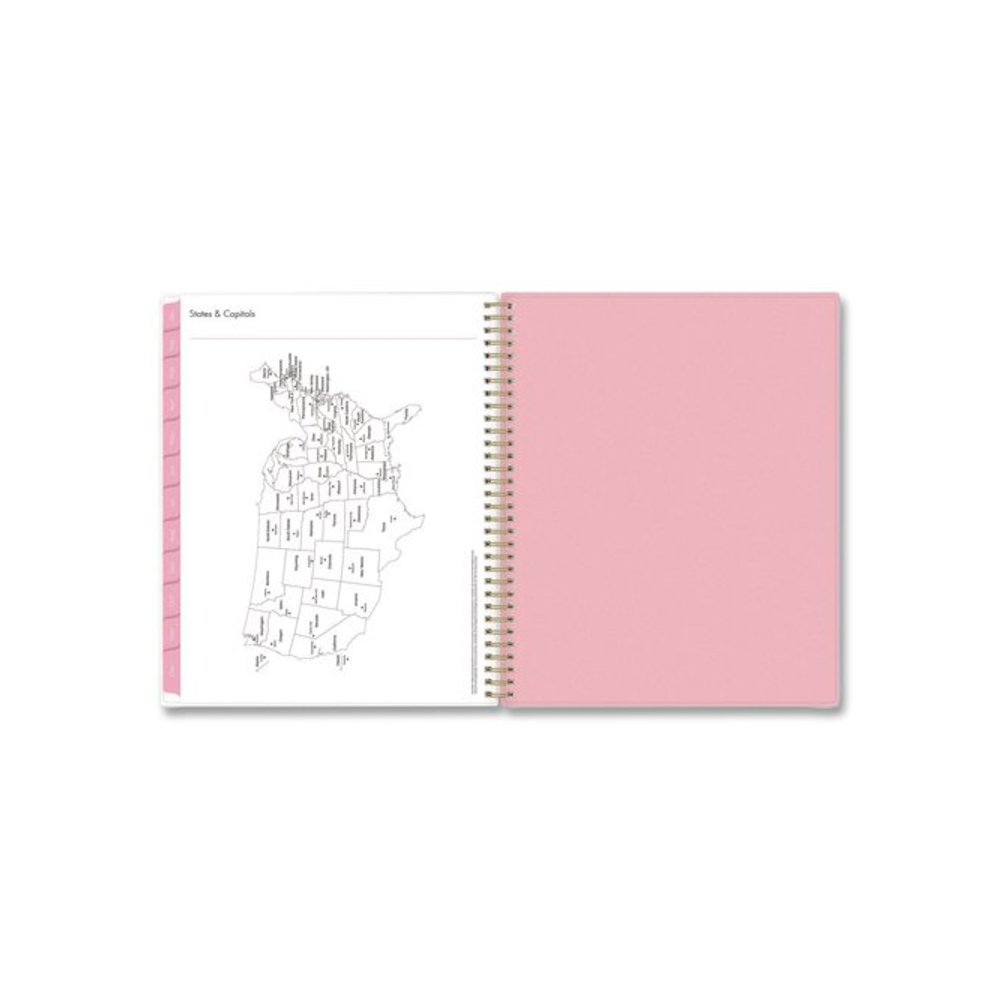 Mimi Pink Weekly/Monthly Planner, Floral Artwork, 11 x 8.5, Pink/Blue/Rose Cover, 12-Month (Jan to Dec): 2026. Picture 9