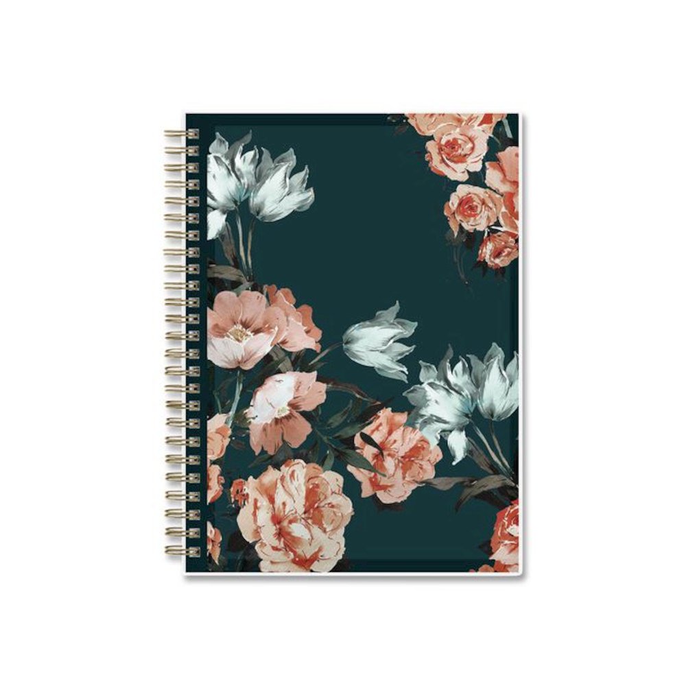 Life Note-It Dania Weekly/Monthly Planner, Floral Artwork, 8.63 x 5.88, Teal/Pink/Blue Cover, 12-Month (Jan to Dec): 2026. Picture 2