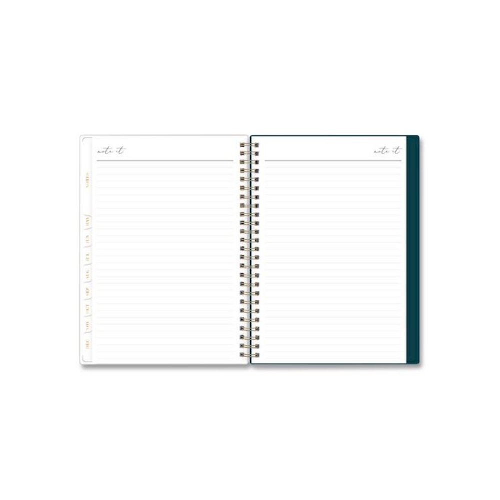 Life Note-It Dania Weekly/Monthly Planner, Floral Artwork, 8.63 x 5.88, Teal/Pink/Blue Cover, 12-Month (Jan to Dec): 2026. Picture 7