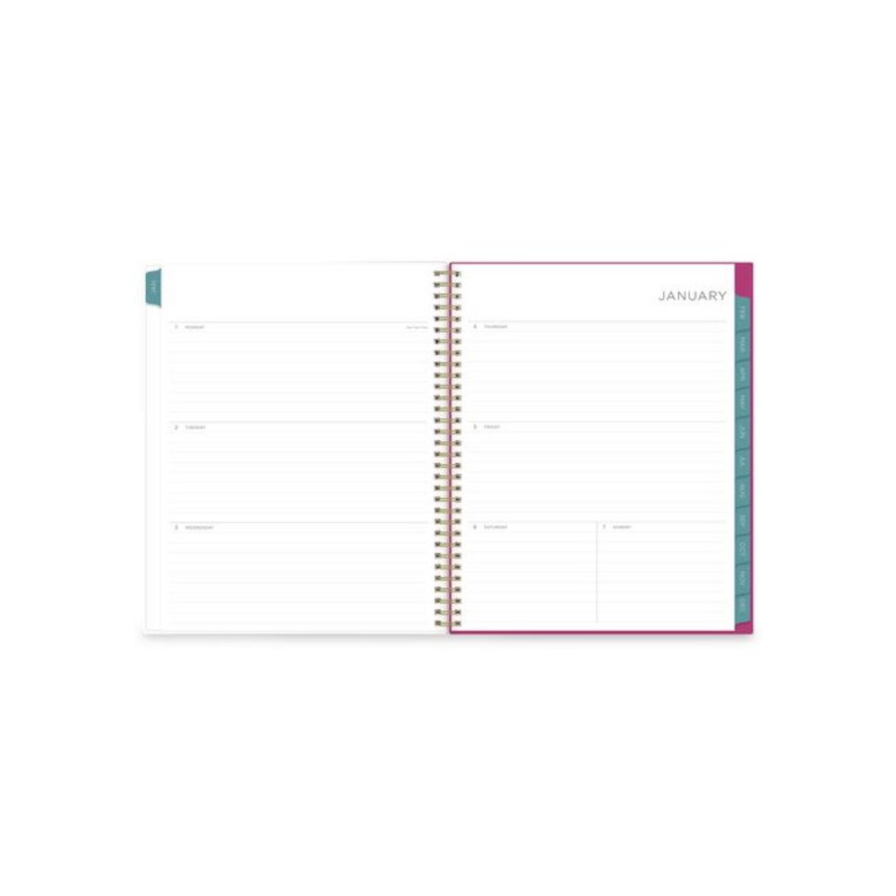 Kelly Ventura Magenta Bloom Weekly/Monthly Planner, Floral Artwork, 11 x 8.5, Multicolor Cover, 12-Month (Jan to Dec): 2026. Picture 4