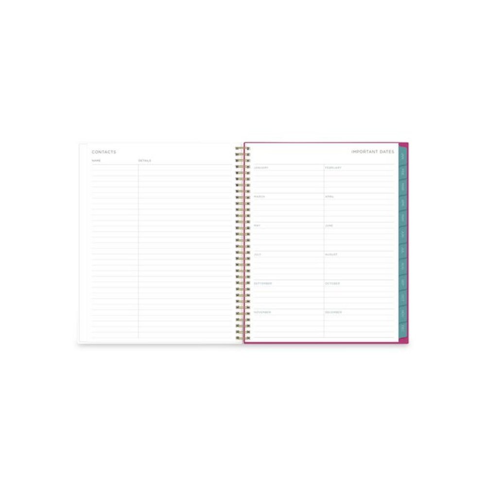 Kelly Ventura Magenta Bloom Weekly/Monthly Planner, Floral Artwork, 11 x 8.5, Multicolor Cover, 12-Month (Jan to Dec): 2026. Picture 6