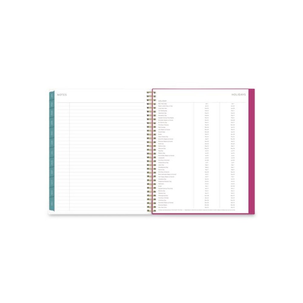 Kelly Ventura Magenta Bloom Weekly/Monthly Planner, Floral Artwork, 11 x 8.5, Multicolor Cover, 12-Month (Jan to Dec): 2026. Picture 8