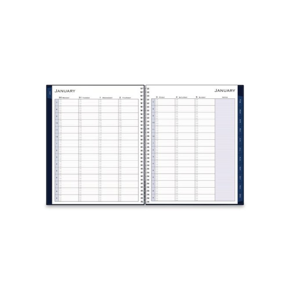 Passages Weekly Appointment Book and Monthly Planner, 11 x 8.5, Navy Cover, 12-Month (Jan to Dec): 2026. Picture 3