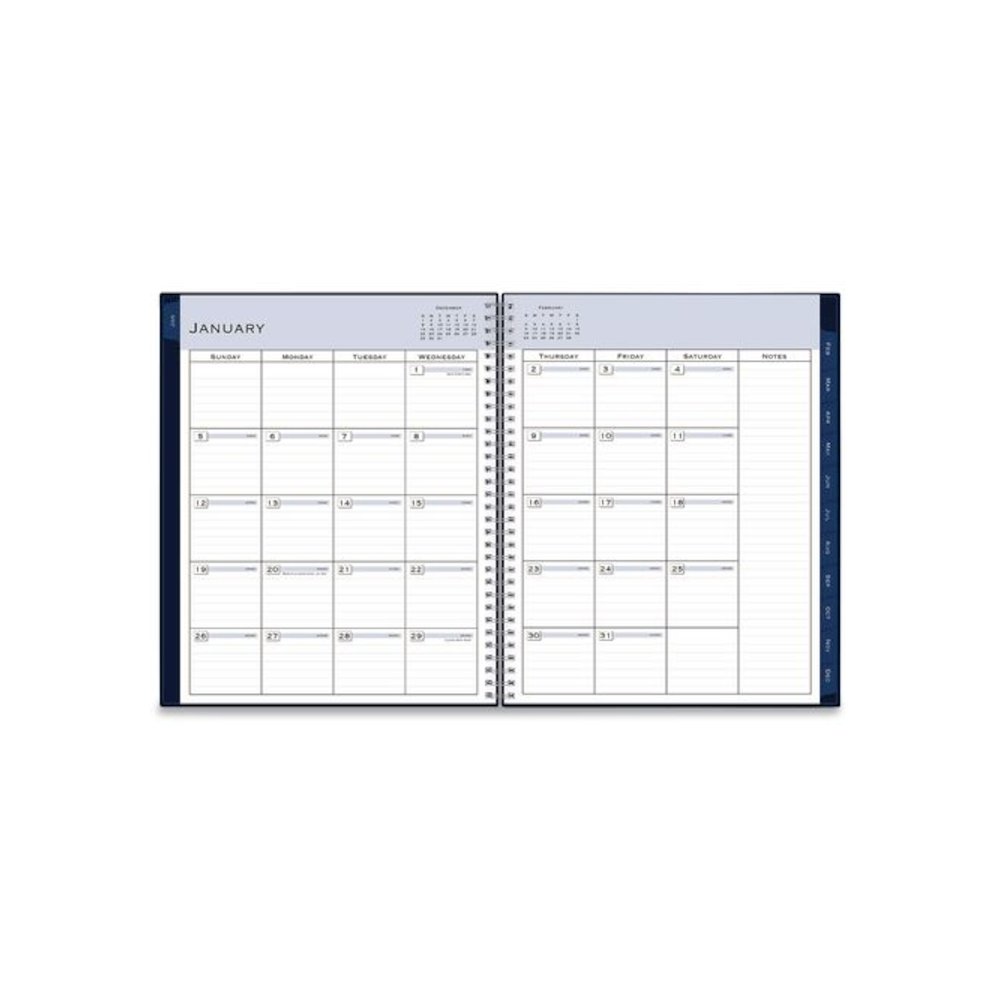 Passages Weekly Appointment Book and Monthly Planner, 11 x 8.5, Navy Cover, 12-Month (Jan to Dec): 2026. Picture 4