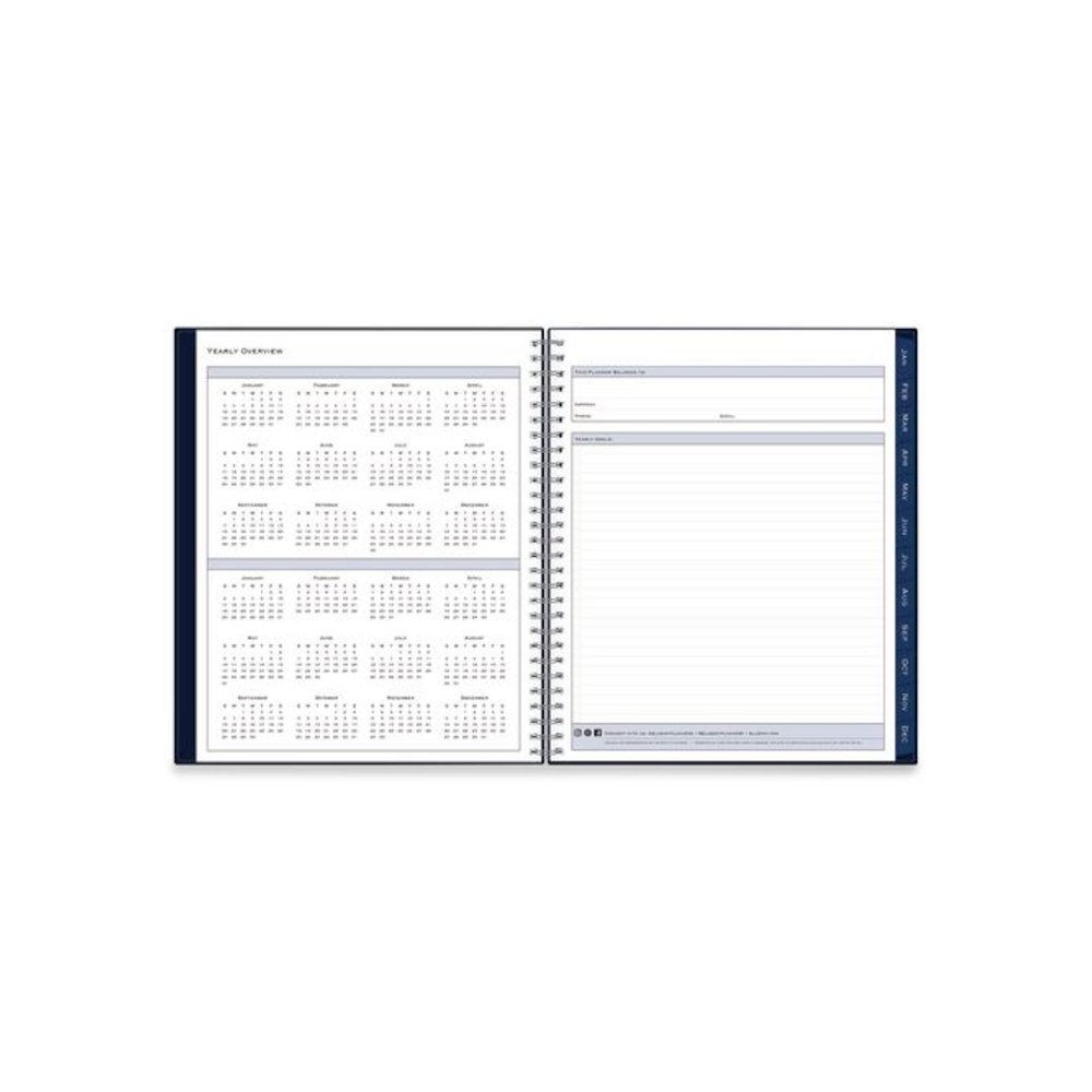 Passages Monthly Planner, 10 x 8, Navy Cover, 12-Month (Jan to Dec): 2026. Picture 4