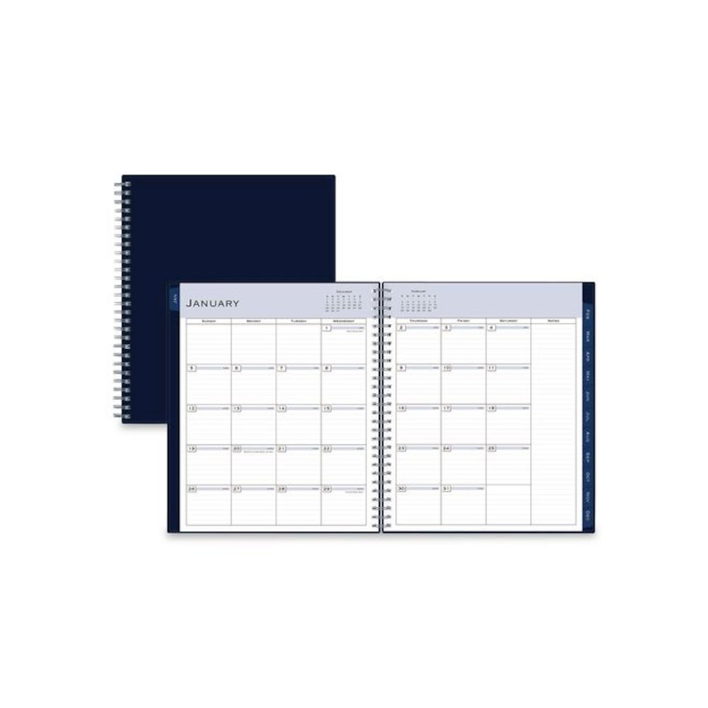 Passages Monthly Planner, 10 x 8, Navy Cover, 12-Month (Jan to Dec): 2026. Picture 1