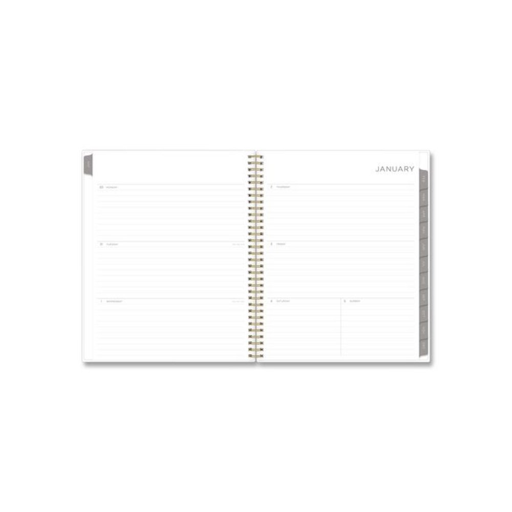 Mimosa Weekly/Monthly Planner, 11 x 8.5, Floral Artwork, Yellow/Green/White Cover, 12-Month (Jan to Dec): 2026. Picture 3
