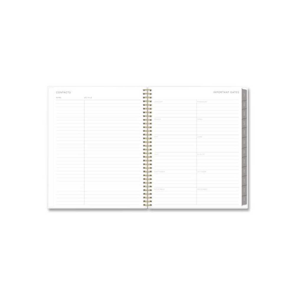 Mimosa Weekly/Monthly Planner, 11 x 8.5, Floral Artwork, Yellow/Green/White Cover, 12-Month (Jan to Dec): 2026. Picture 6