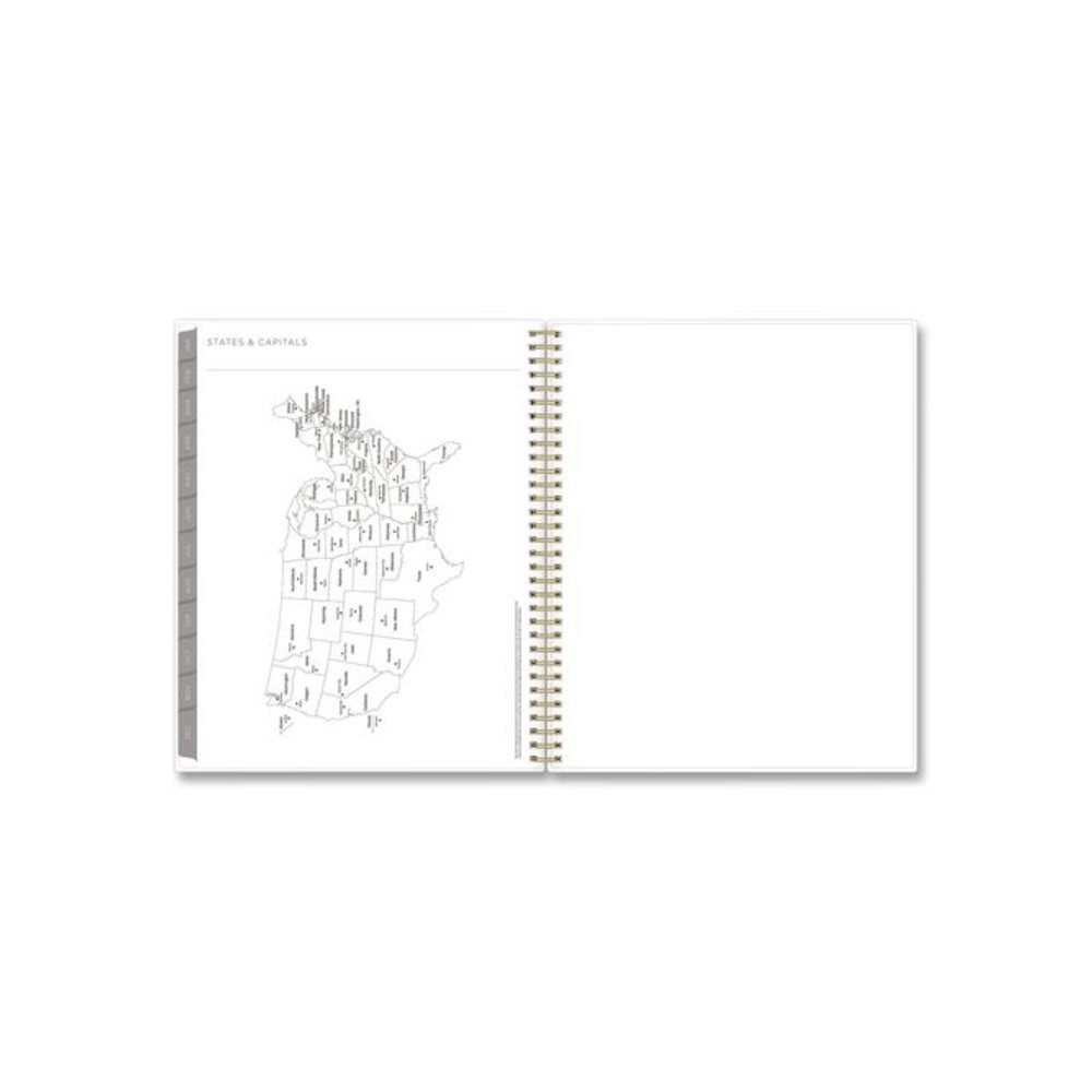 Mimosa Weekly/Monthly Planner, 11 x 8.5, Floral Artwork, Yellow/Green/White Cover, 12-Month (Jan to Dec): 2026. Picture 8