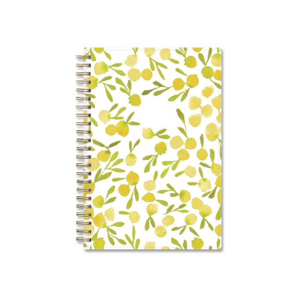 Mimosa Weekly/Monthly Planner, 8 x 5, Lemon Artwork, Yellow/Green/White Cover, 12-Month (Jan to Dec): 2026. Picture 2