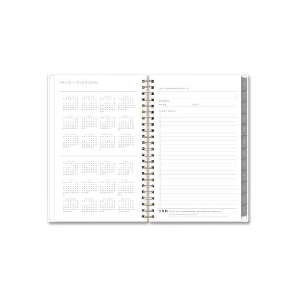 Mimosa Weekly/Monthly Planner, 8 x 5, Lemon Artwork, Yellow/Green/White Cover, 12-Month (Jan to Dec): 2026. Picture 5