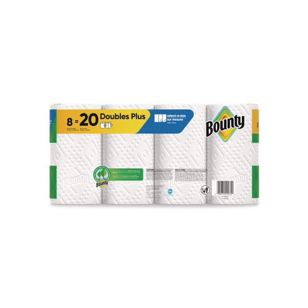 Select-a-Size Kitchen Roll Paper Towels, 2-Ply, 5.9 x 11, White, 103 Sheets/Double Plus Roll, 8 Rolls/Pack. Picture 2