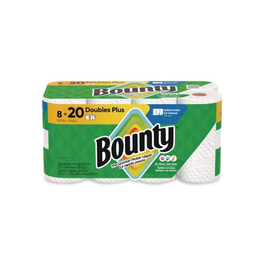 Select-a-Size Kitchen Roll Paper Towels, 2-Ply, 5.9 x 11, White, 103 Sheets/Double Plus Roll, 8 Rolls/Pack. Picture 3