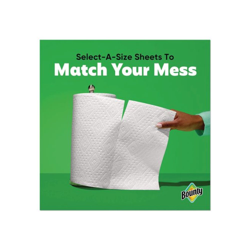 Select-a-Size Kitchen Roll Paper Towels, 2-Ply, 5.9 x 11, White, 103 Sheets/Double Plus Roll, 8 Rolls/Pack. Picture 7