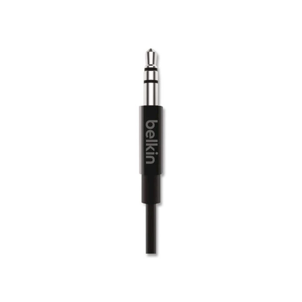RockStar 3.5mm Audio Cable with USB-C Connector, 3 ft, Black. Picture 2