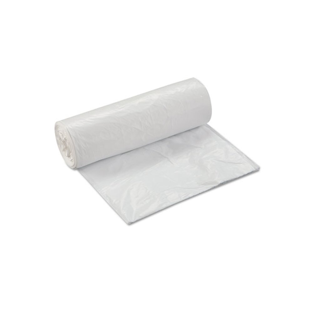 Low-Density Commercial Can Liners, 30 gal, 0.7 mil, 30" x 36", White, Interleaved Roll, 25 Bags/Roll, 8 Rolls/Carton. Picture 3