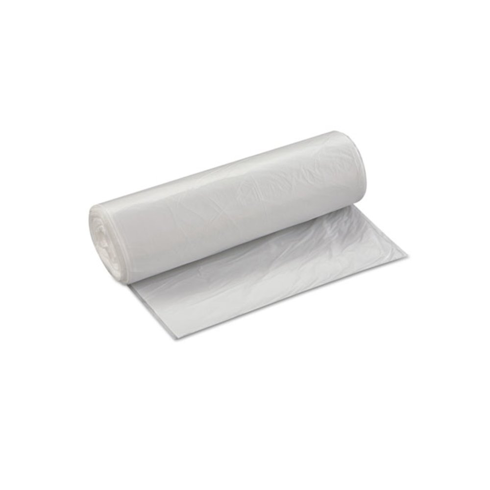 High-Density Commercial Can Liner Value Pack, 33 gal, 14 mic, 33" x 39", Clear, Interleaved Roll, 25 Bags/Roll, 10 Rolls/CT. Picture 2