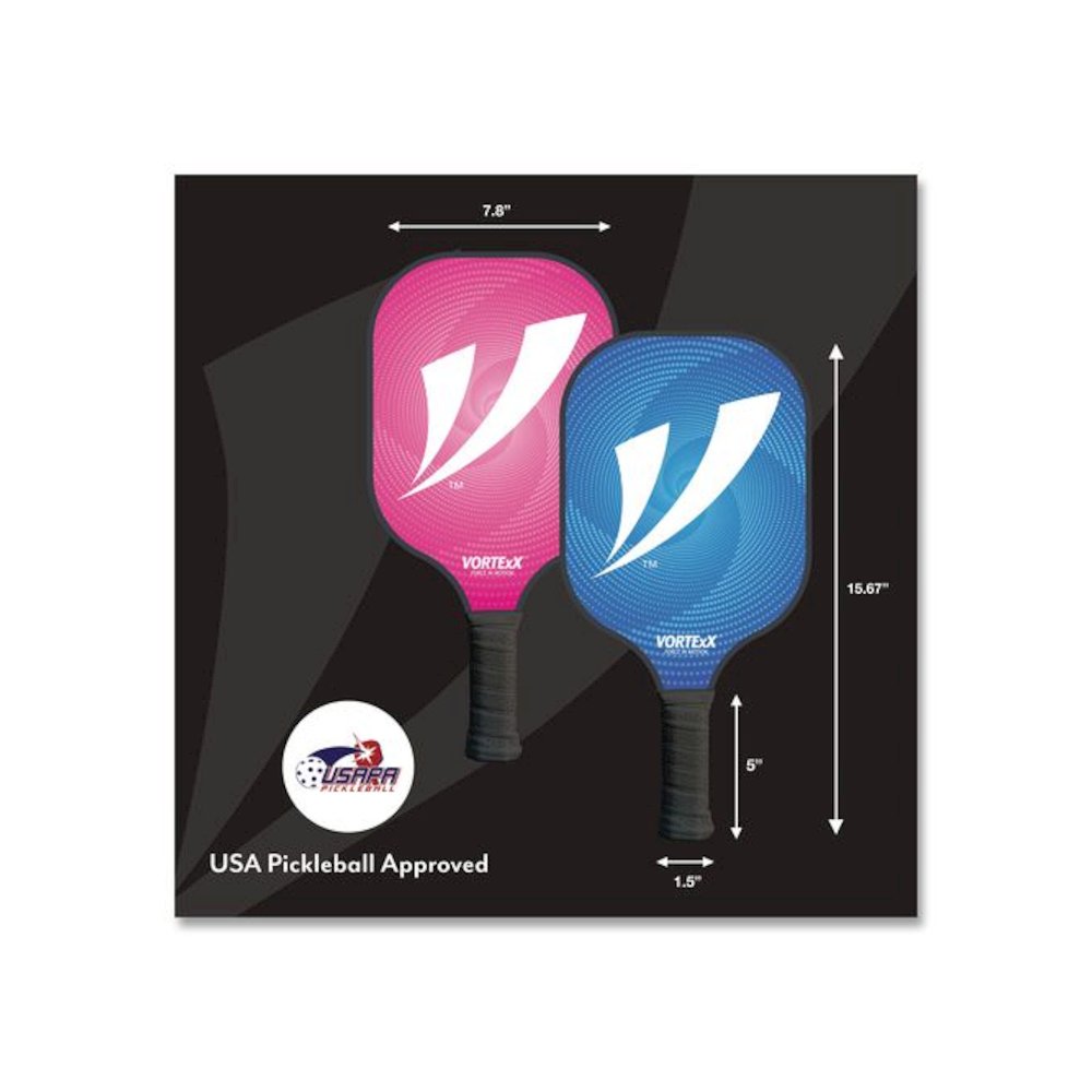Pickleball Set, Pink/Blue, 15.75" x 7.75" x 2.9". Picture 2