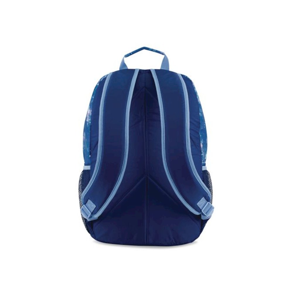 Bijoux Deluxe Backpack and Lunch Bag Bundle, Backpack: 13.5" x 7" x 18.5", Lunch Bag: 7.5" x 4.25" x 9", Light Blue Galaxy. Picture 2