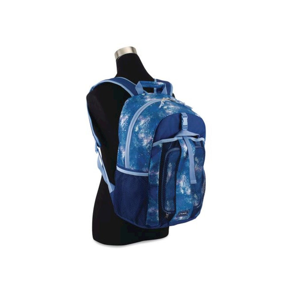 Bijoux Deluxe Backpack and Lunch Bag Bundle, Backpack: 13.5" x 7" x 18.5", Lunch Bag: 7.5" x 4.25" x 9", Light Blue Galaxy. Picture 6